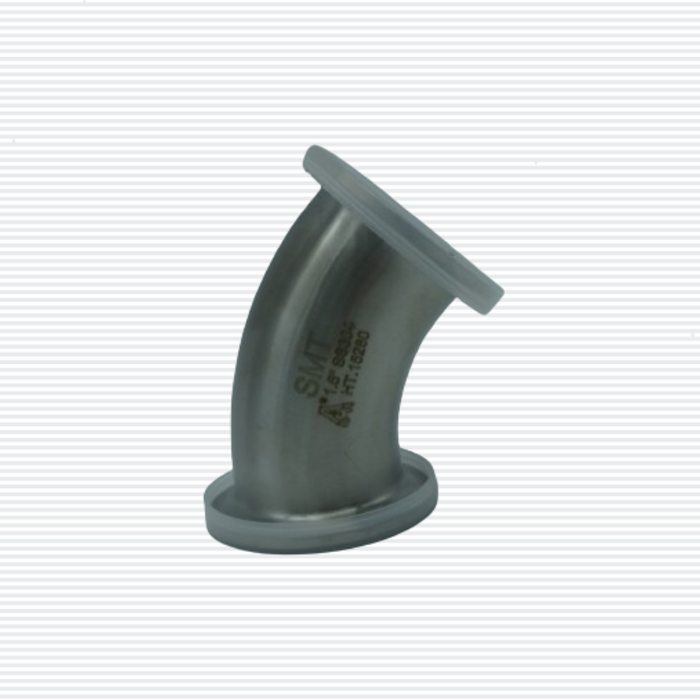 CODO 45° CLAMP ACERO INOXIDABLE TIPO 304